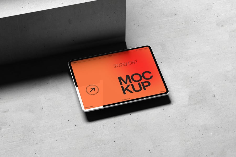 平板电脑模型设计PSD样机素材包