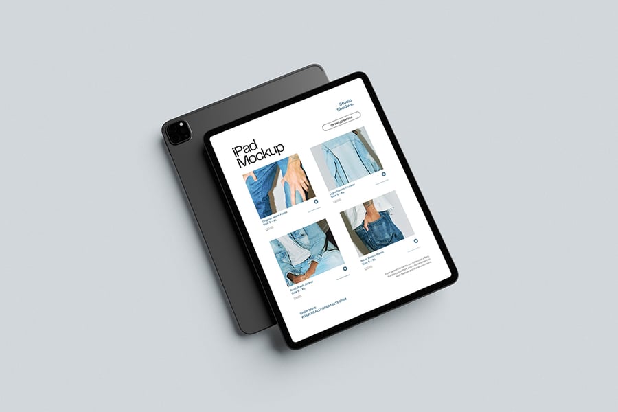 漂亮的iPad模型PSD样机素材包,多种角度高级感满满-3 漂亮的iPad模型PSD样机素材包,多种角度高级感满满