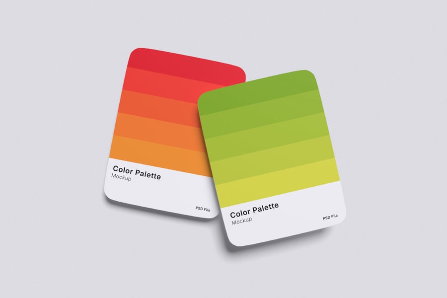 漂亮的调色板模型PSD样机素材包-5 漂亮的调色板模型PSD样机素材包