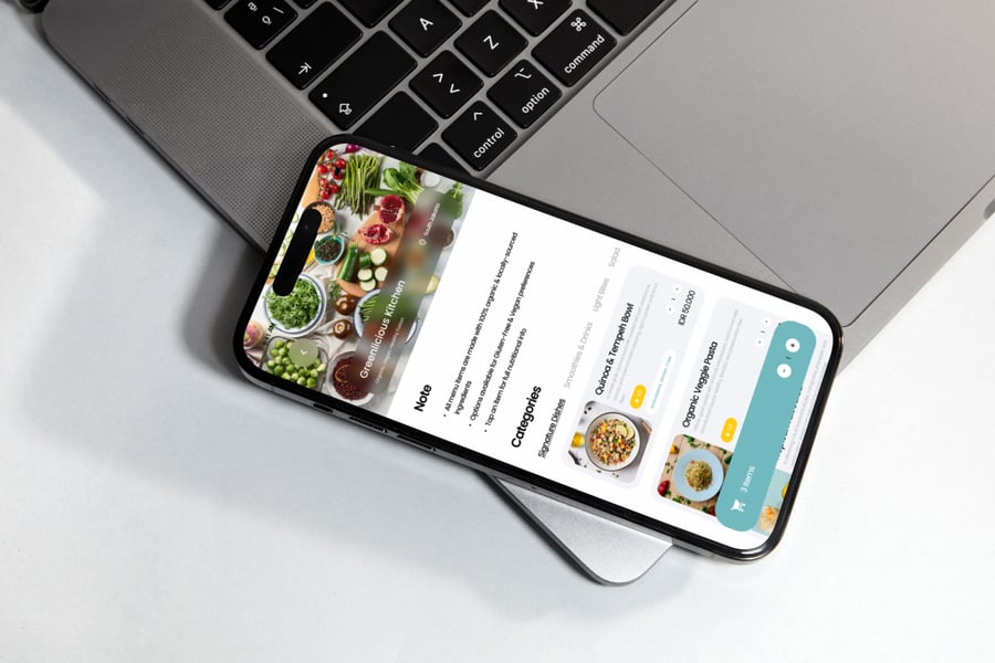 小清新风格食品菜谱UI设计模板APP UI KIT