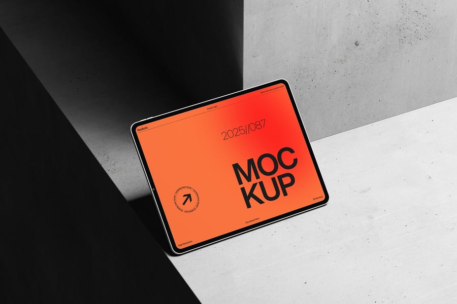 平板电脑模型设计PSD样机素材包