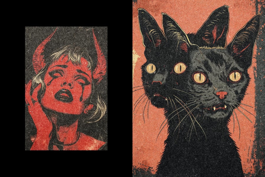 怀旧打印机照片效果PSD素材包-2 怀旧打印机照片效果PSD素材包