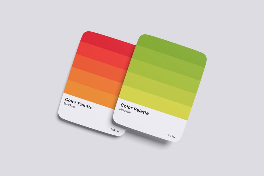 漂亮的调色板模型PSD样机素材包-3 漂亮的调色板模型PSD样机素材包