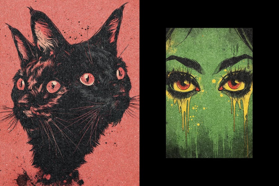 怀旧打印机照片效果PSD素材包-5 怀旧打印机照片效果PSD素材包