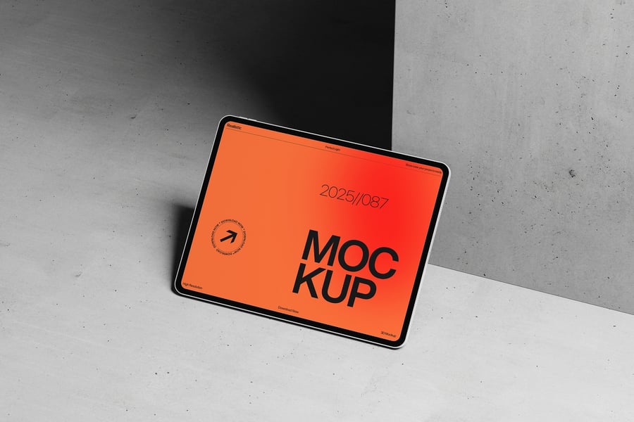 平板电脑模型设计PSD样机素材包