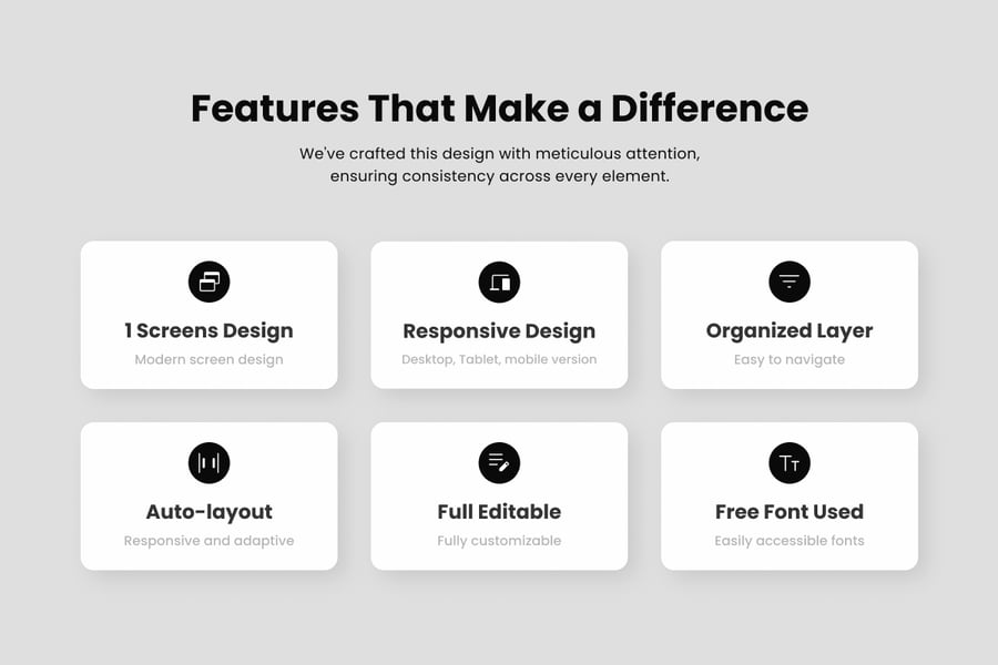 健康着陆页UI设计模板
