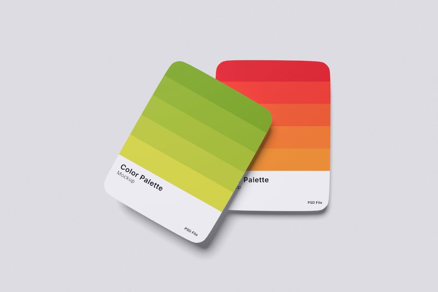 漂亮的调色板模型PSD样机素材包-2 漂亮的调色板模型PSD样机素材包