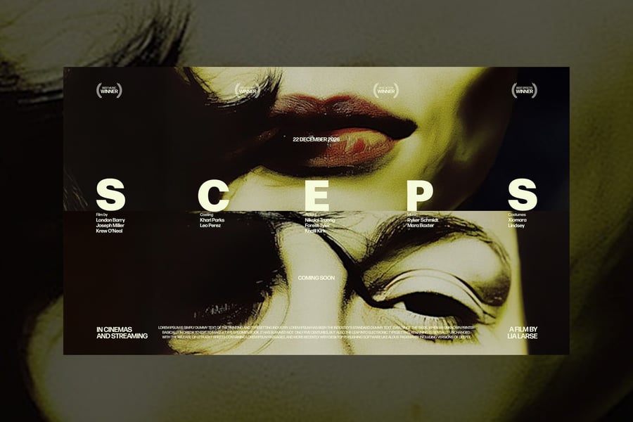 恐怖电影主题网站系列WEB设计素材包