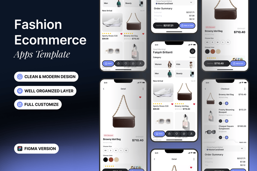 黑紫神秘时尚电子商务APP UI KIT-1 黑紫神秘时尚电子商务APP UI KIT