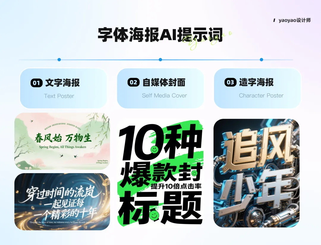 设计师私藏20组海报提示词!文字海报封神!-1 设计师私藏20组海报提示词!文字海报封神!