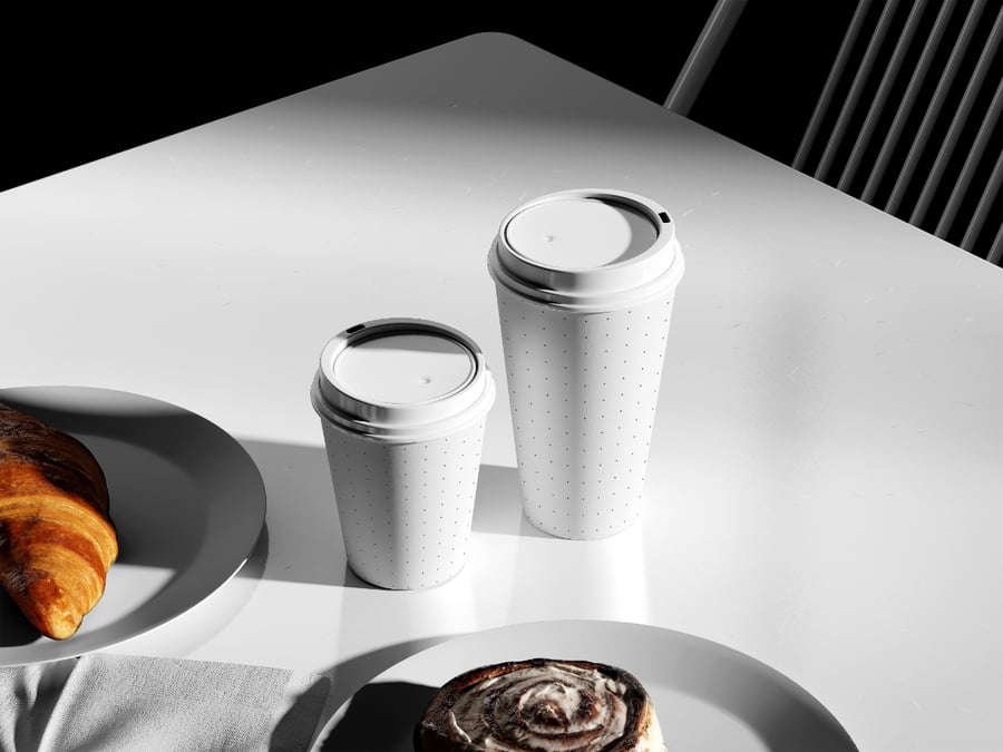 绚丽漂亮的咖啡杯模型PSD样机素材包-3 绚丽漂亮的咖啡杯模型PSD样机素材包