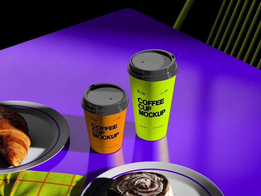 绚丽漂亮的咖啡杯模型PSD样机素材包-2 绚丽漂亮的咖啡杯模型PSD样机素材包