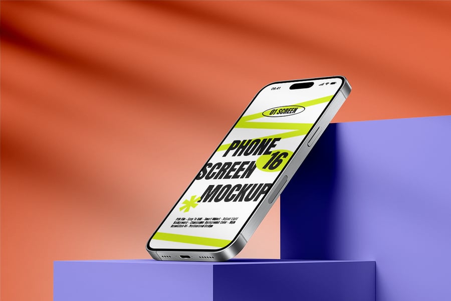 漂亮的手机界面PSD样机素材包