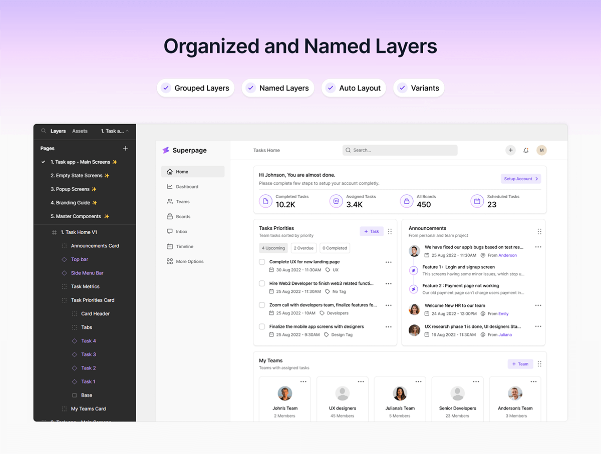 50个漂亮的紫色网页端SaaS界面素材包