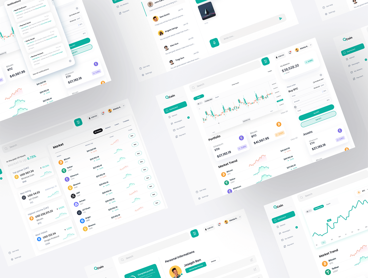 极速构建专业级的加密市场后台界面！30个Figma精品模板素材包