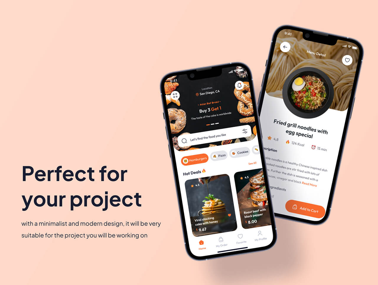 40个极简外卖餐饮设计风格 UI 素材包