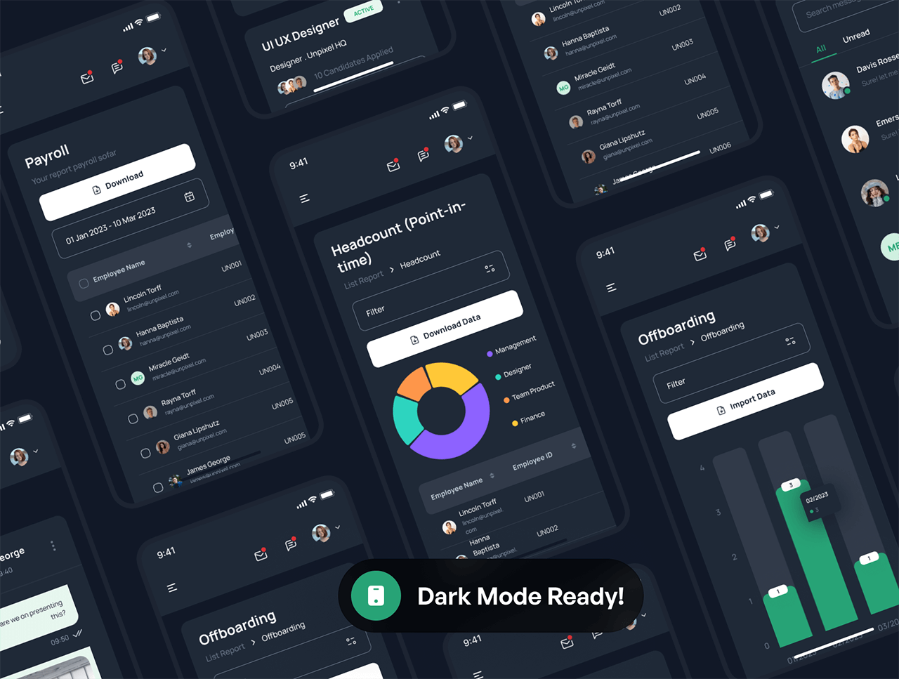 后台管理设计利器！250个响应式UI设计模板，明暗双主题开箱即用