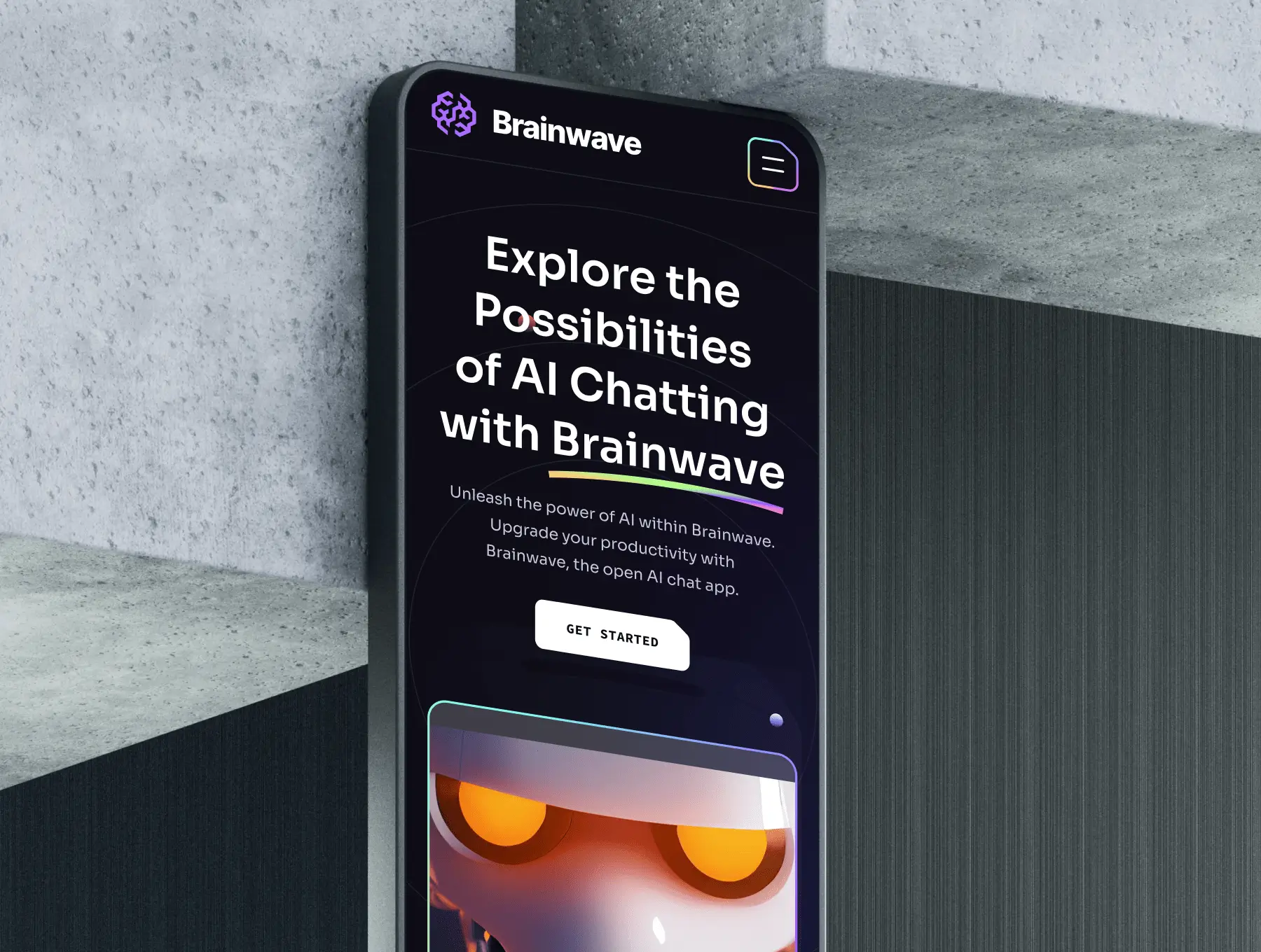 44个暗黑风格AI项目落地网页素材包