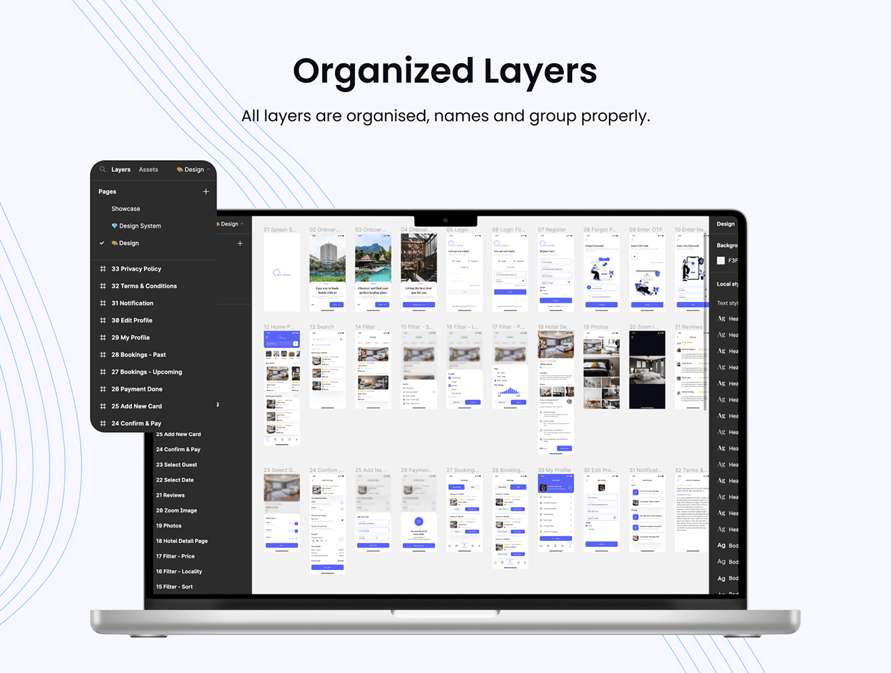 65个Figma专属酒店预订体验UI素材（亮/暗双主题）