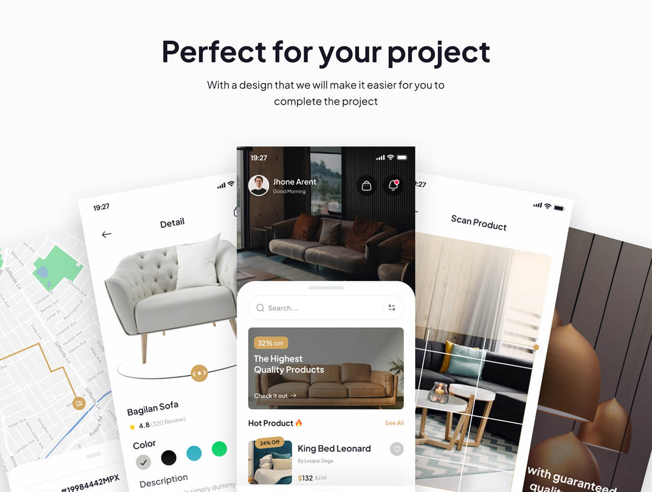即刻打造优雅家具应用:这套国外极简风UI KIT,助你效率与美感兼得