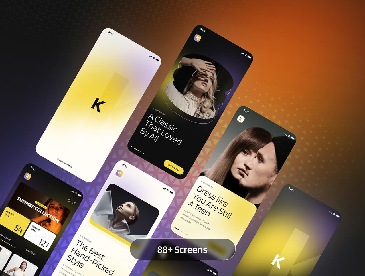 极速构建电商APP！88个高端UI界面 · 双模主题 · Figma深度定制?️