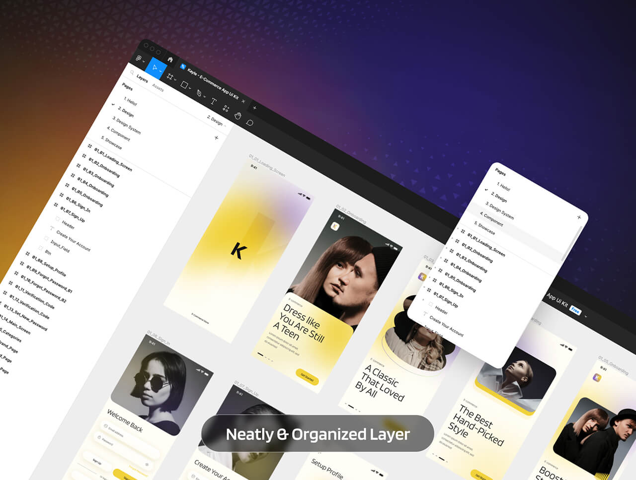 极速构建电商APP！88个高端UI界面 · 双模主题 · Figma深度定制?️