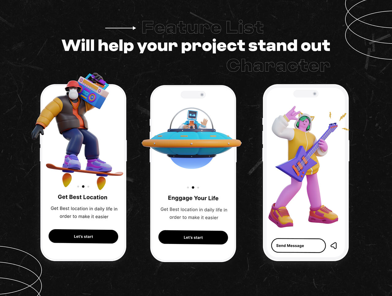 复古未来风的3D素材包：10款现成模型，设计师必备神器