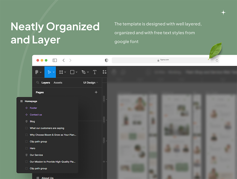 10个专属植物行业的网站网页UI界面素材包