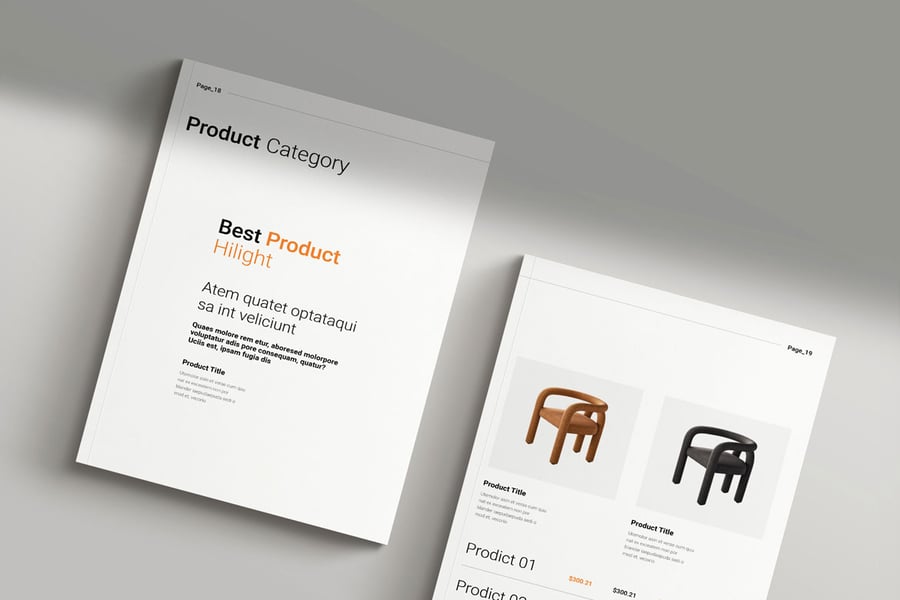 家具家居产品目录小册子模板画册模板