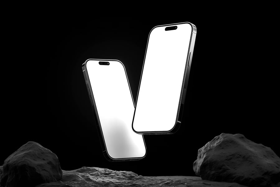 iPhone 16 Pro 手机模型PSD样机素材包