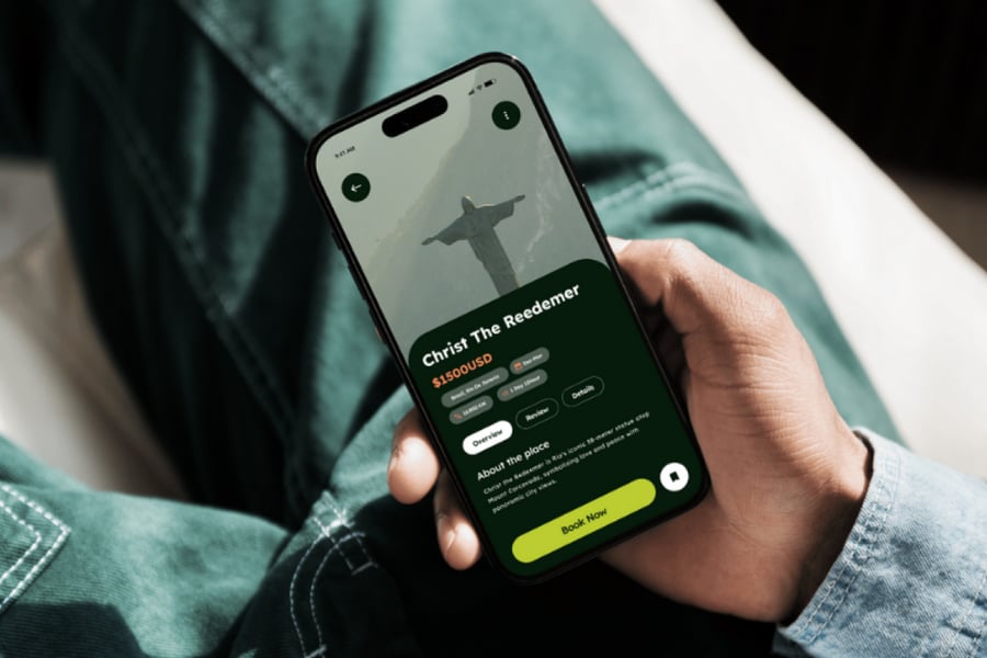 绿色风格个人旅行应用APP UI KIT素材包-5 绿色风格个人旅行应用APP UI KIT素材包