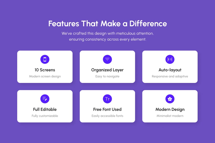 紫色智能AI新闻应用APP UI KIT素材包