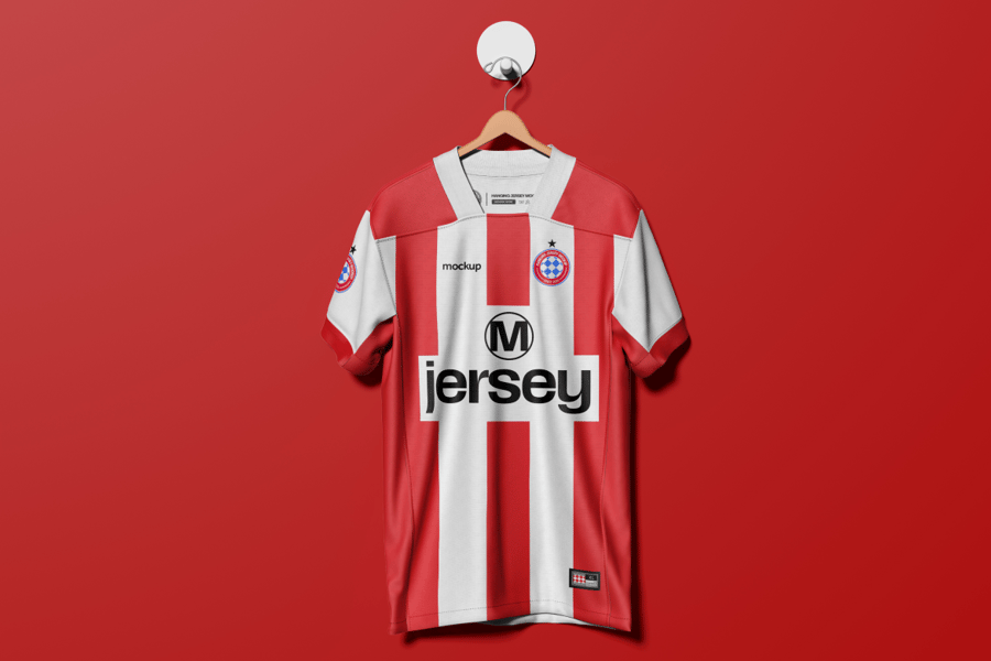 漂亮简洁的球服球衣设计PSD样机素材包