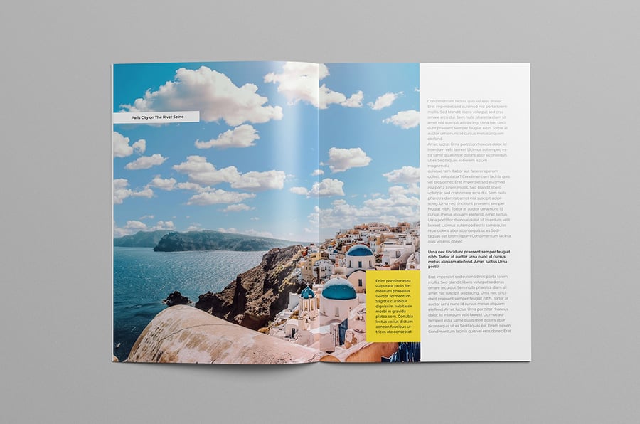 多字风格旅行杂志画册模板素材