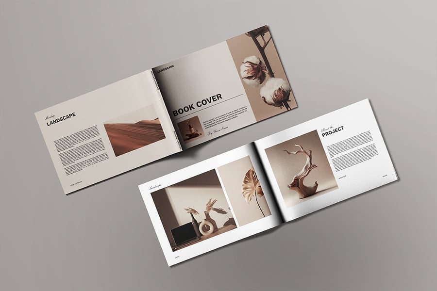 画册杂志模型PSD样机素材包