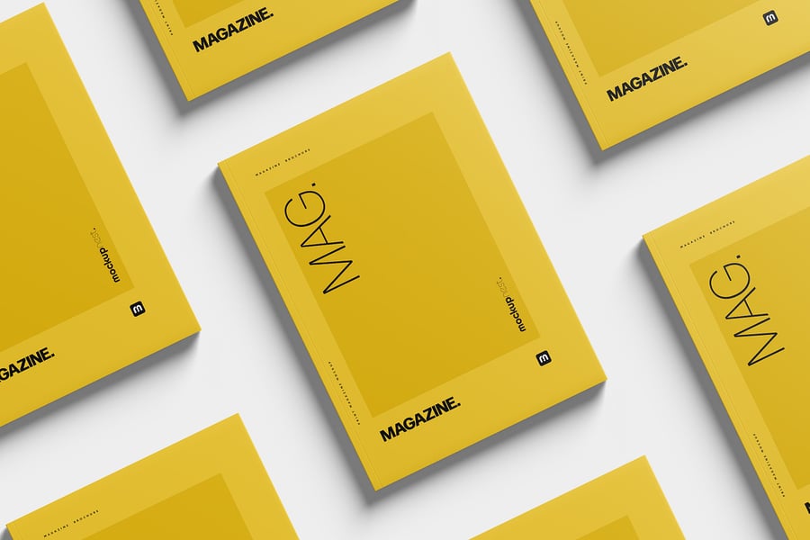 6个智能对象A4杂志模型PSD样机素材包-7 6个智能对象A4杂志模型PSD样机素材包