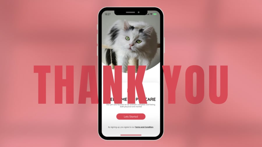 红色关爱宠物护理主题移动APP UI KIT素材包