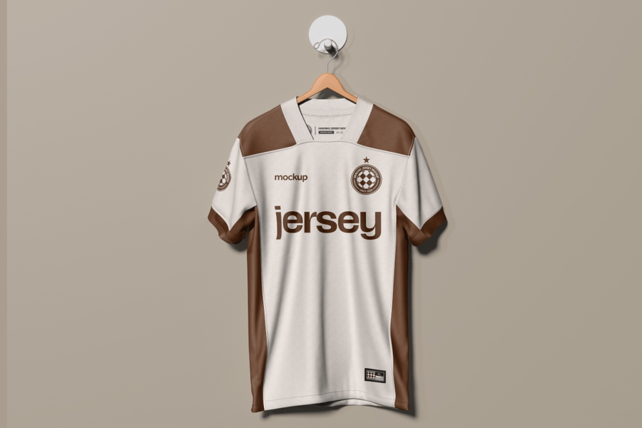 漂亮简洁的球服球衣设计PSD样机素材包