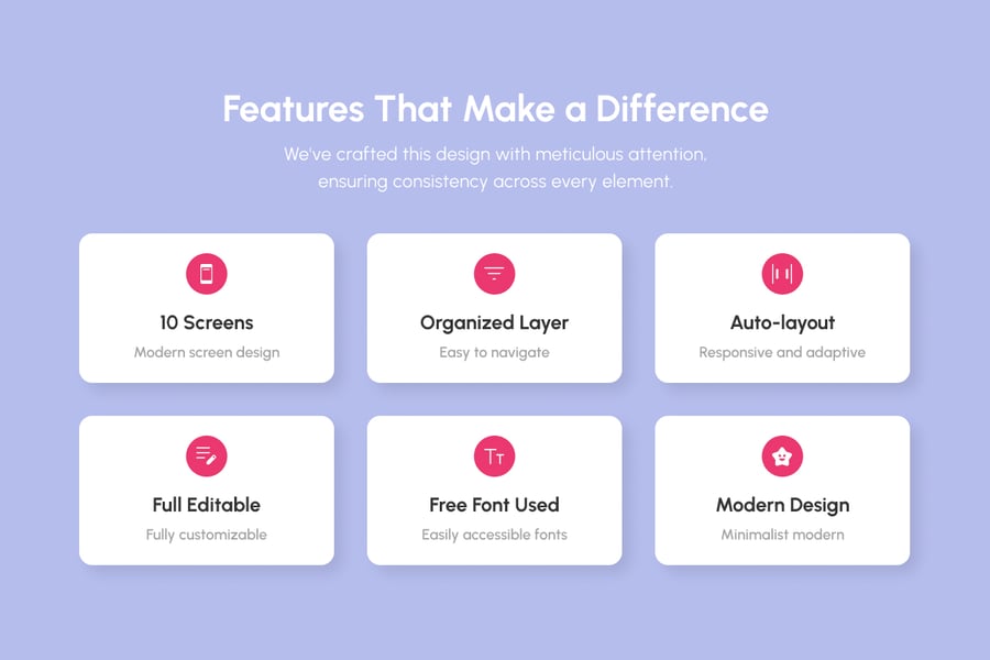 漂亮的美食冰淇淋主题APP UI KIT素材包