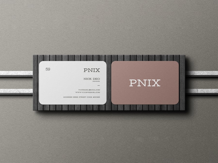 漂亮优雅的名片模型PSD样机素材包