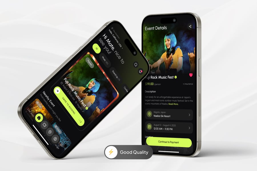 黑色比赛事件应用APP UI KIT素材包-3 黑色比赛事件应用APP UI KIT素材包