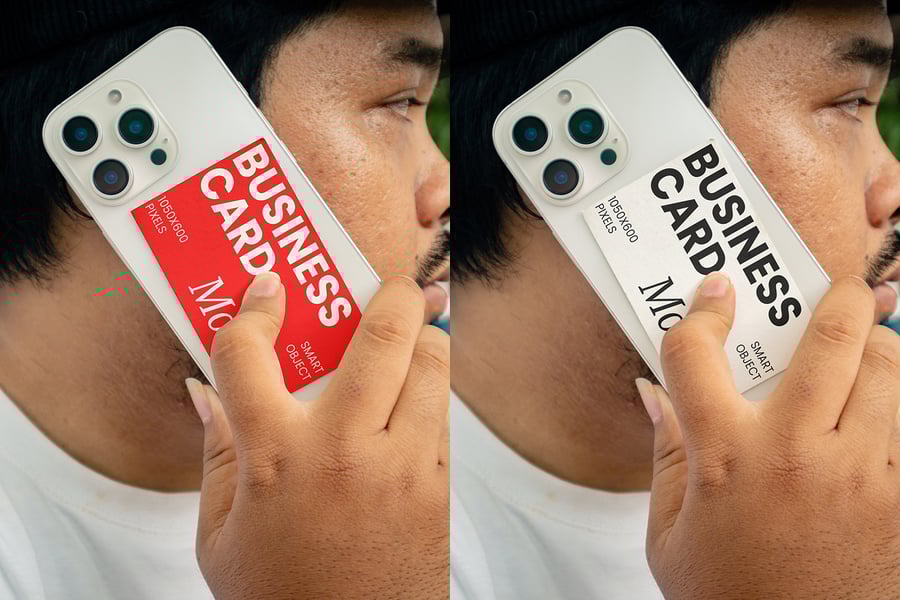 iPhone 16 Pro Max&名片模型PSD样机素材包-2 iPhone 16 Pro Max&名片模型PSD样机素材包