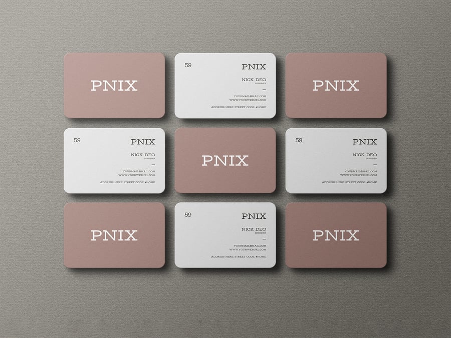 漂亮优雅的名片模型PSD样机素材包