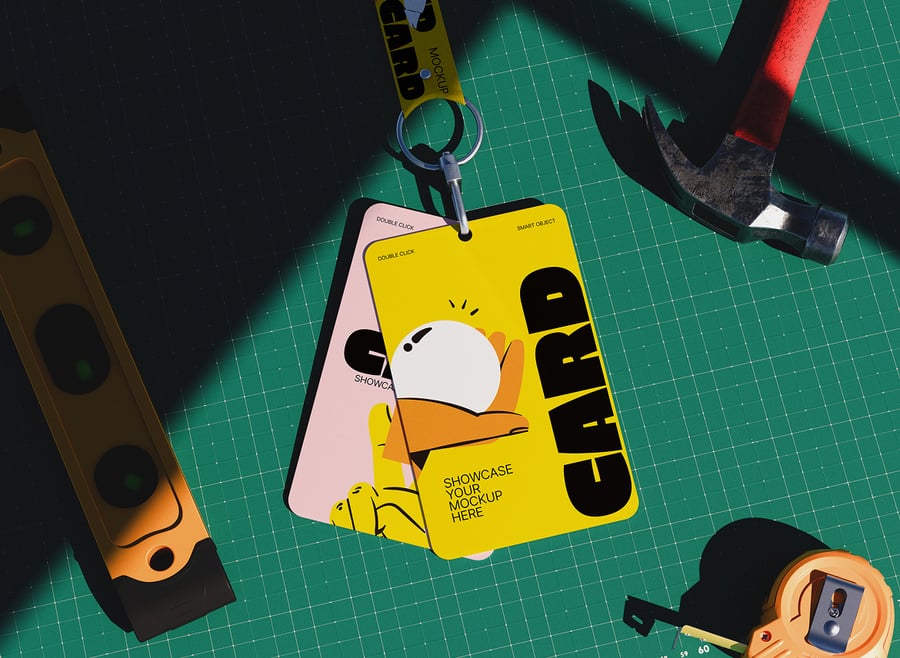 身份证模型PSD样机素材包-2 身份证模型PSD样机素材包