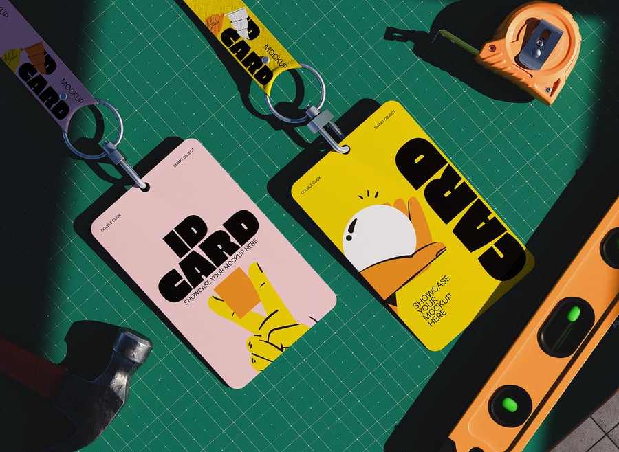 身份证模型PSD样机素材包-3 身份证模型PSD样机素材包