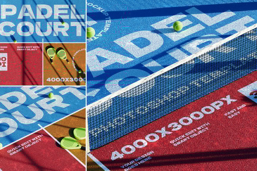 漂亮真实的网球场广告PSD样机素材包-1 漂亮真实的网球场广告PSD样机素材包