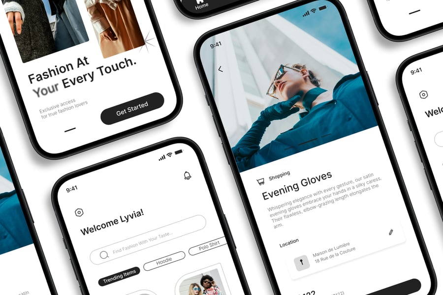 漂亮高端的黑白移动应用APP UI Kit素材包-3 漂亮高端的黑白移动应用APP UI Kit素材包