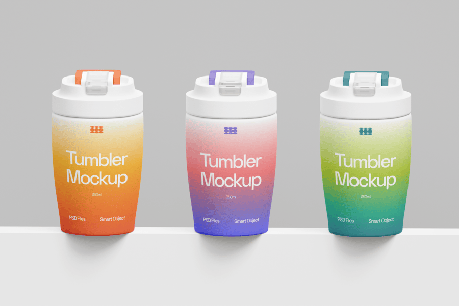 漂亮的玻璃杯模型PSD样机素材包