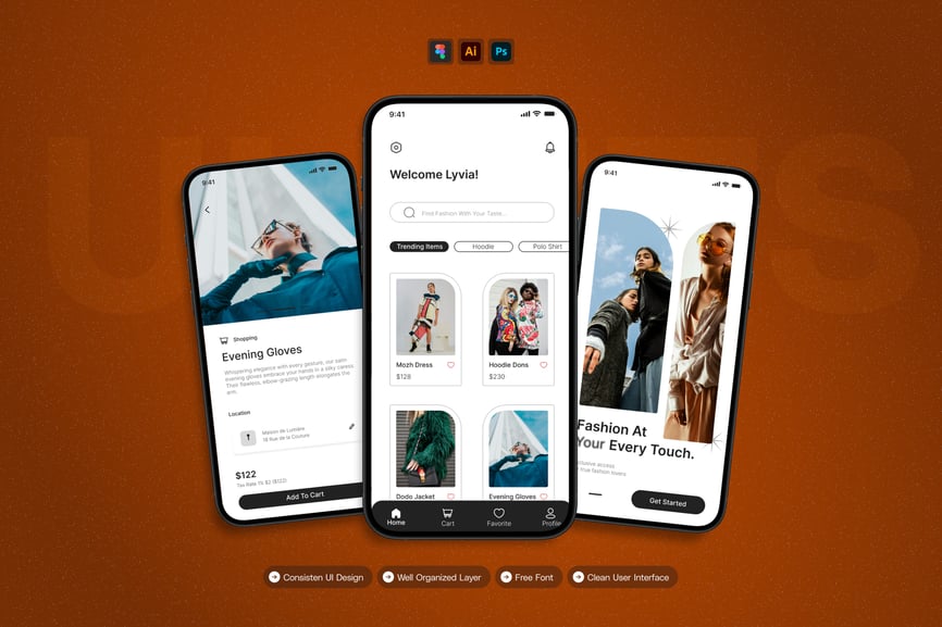 漂亮高端的黑白移动应用APP UI Kit素材包-1 漂亮高端的黑白移动应用APP UI Kit素材包