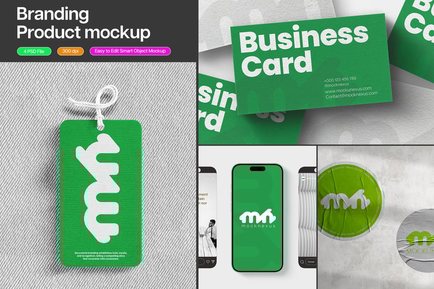 漂亮的品牌产品模型PSD样机素材包